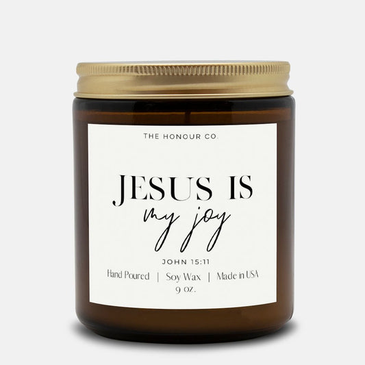 Jesus is My Joy candle