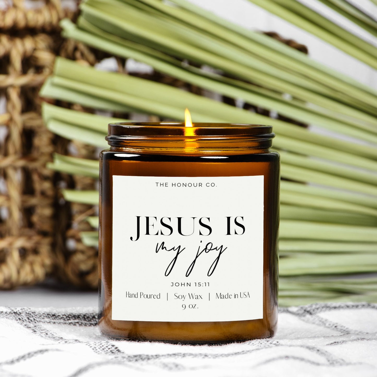 Jesus is My Joy candle