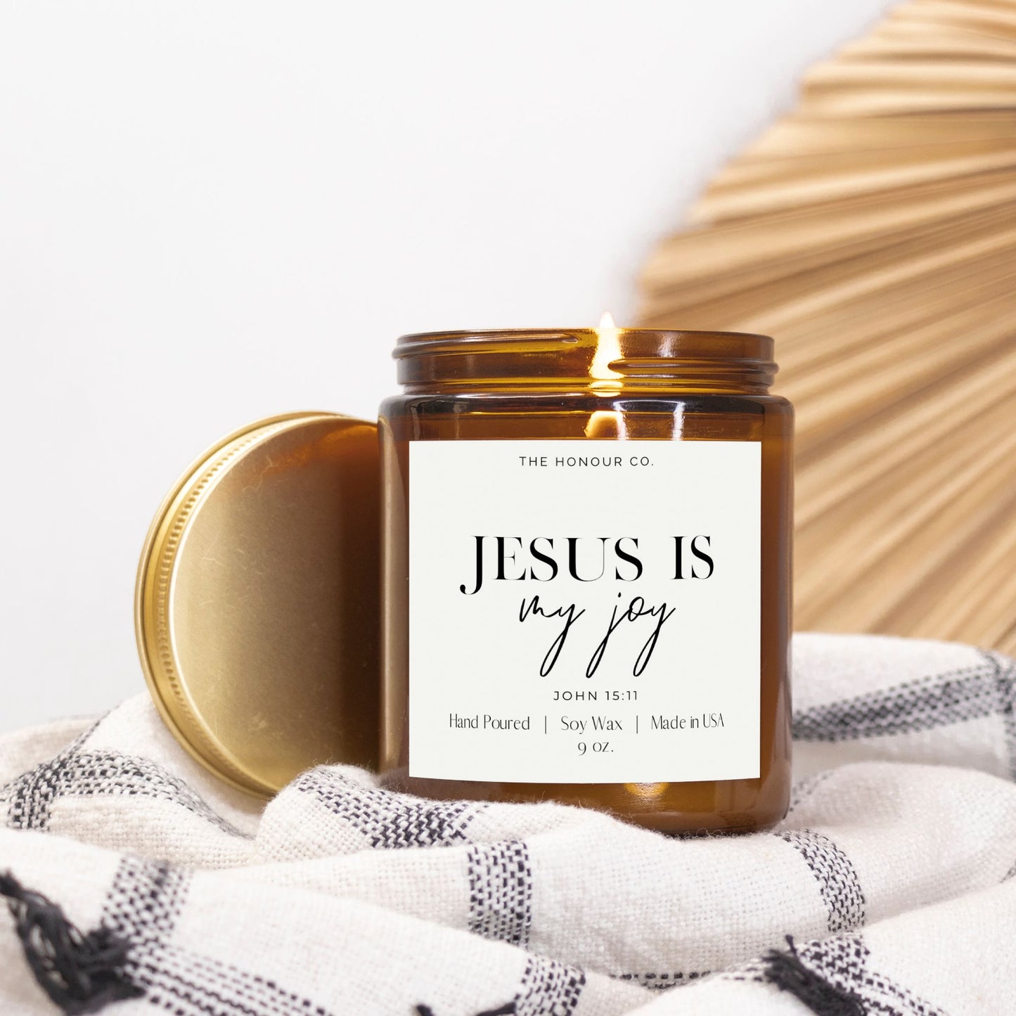 Jesus is My Joy candle
