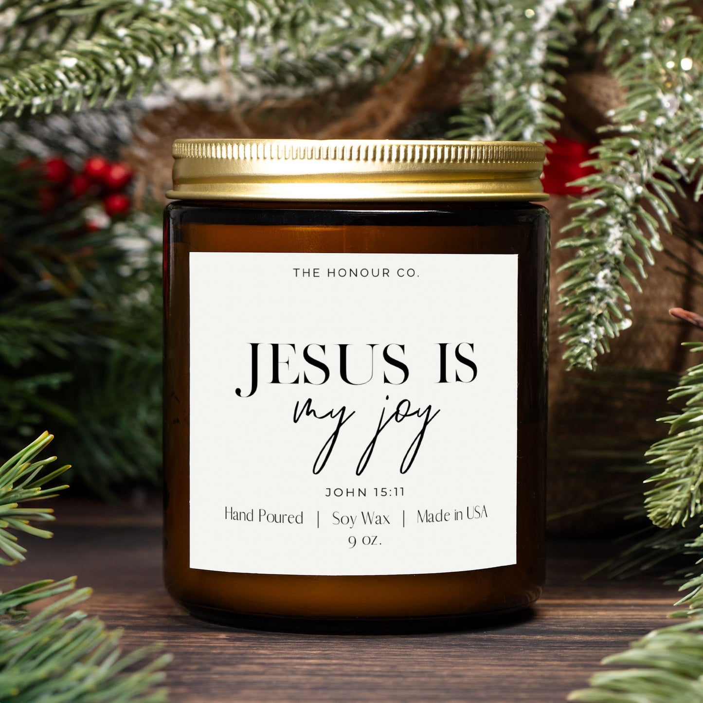 Jesus is My Joy candle