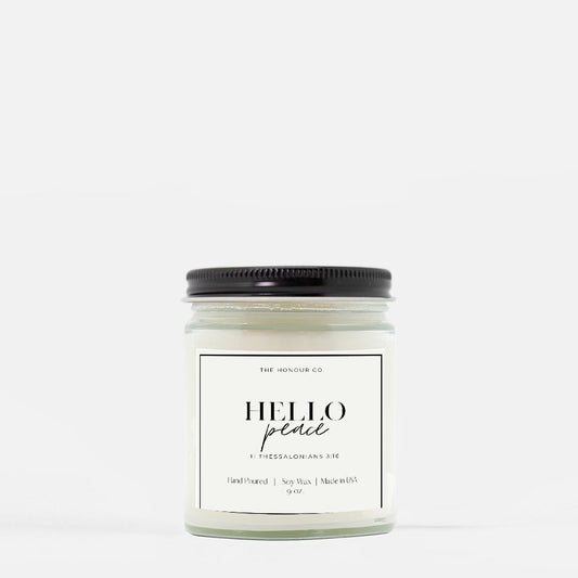 Hello Peace Candle (Hand Poured 9 oz.)