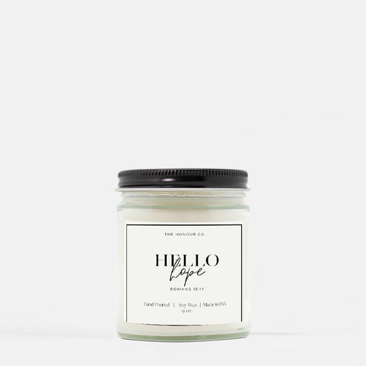 Hello Hope Candle (Hand Poured 9 oz.)