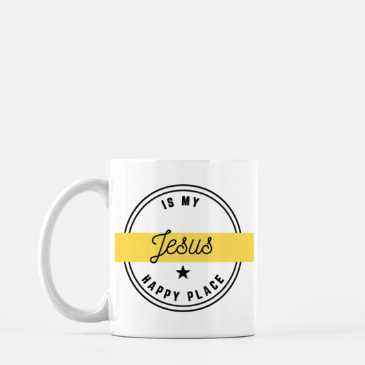 Jesus is My Happy Place - Mug 11oz.