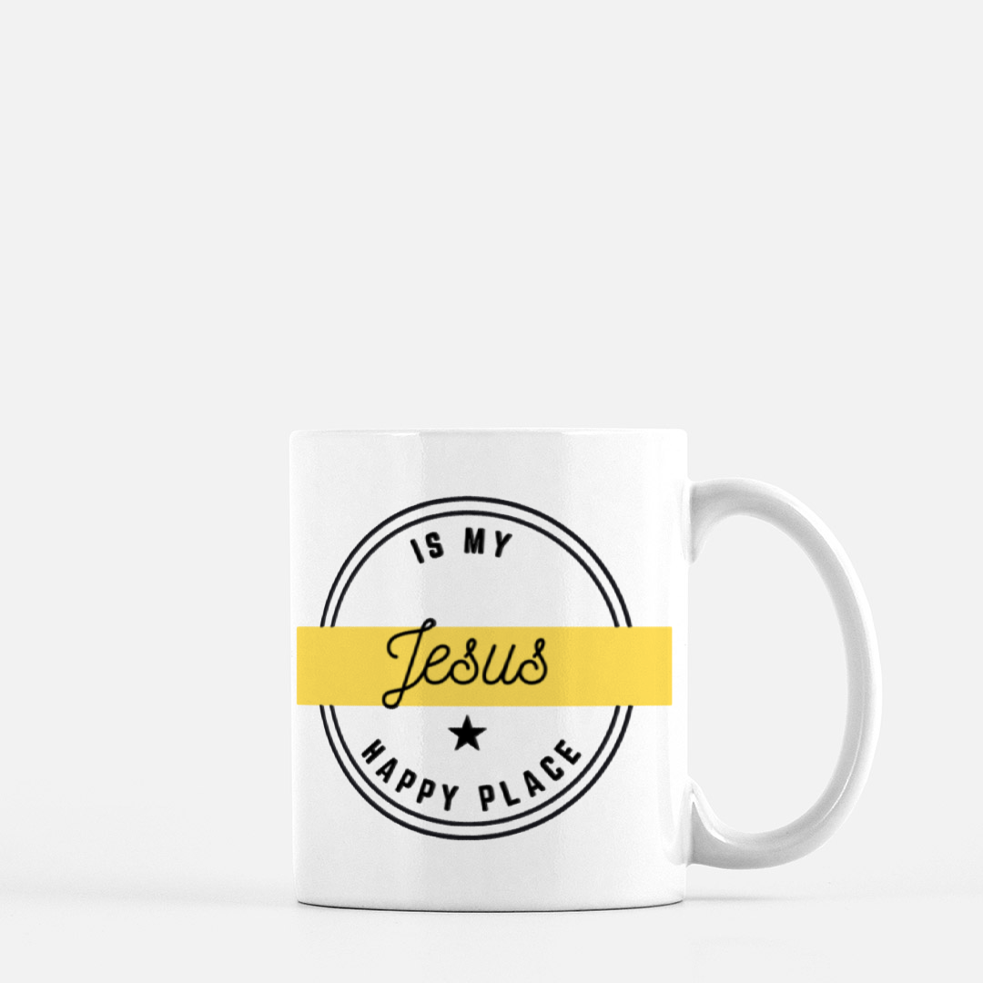 Jesus is My Happy Place - Mug 11oz.